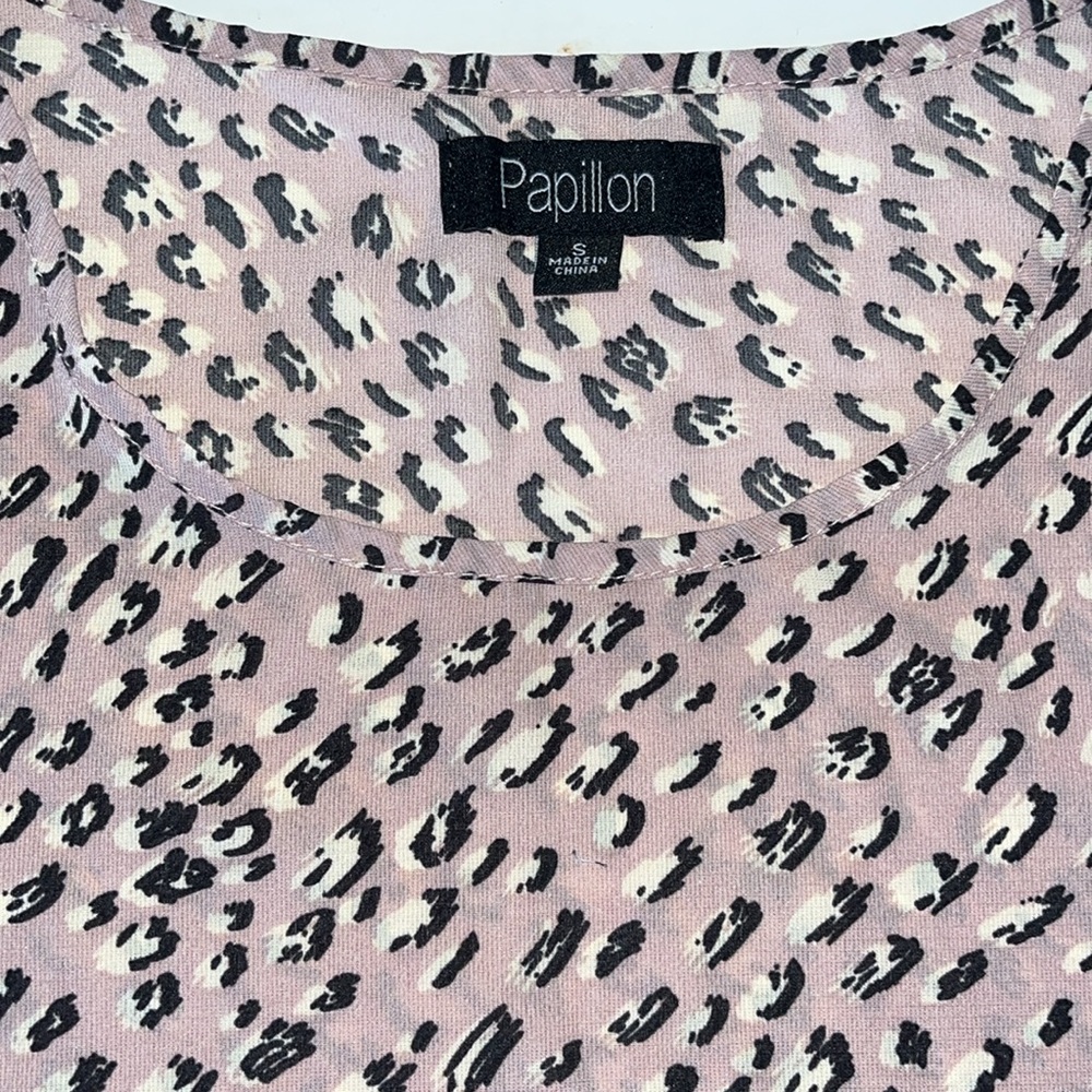 Papillon Tee Shirt Pink/Mauve Small